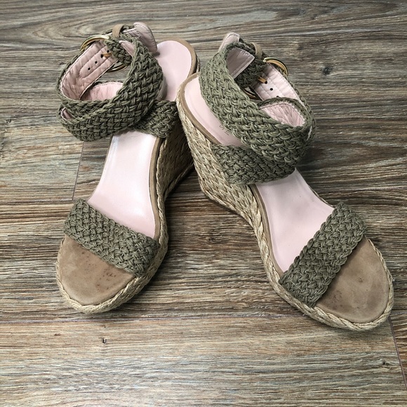 Stuart Weitzman Alex Crochet Wedges, Size 7.5 - Picture 9 of 9